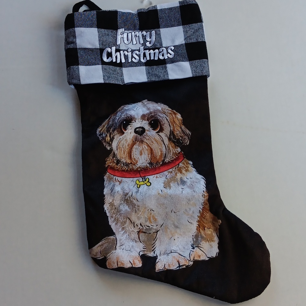 DOG CHRISTMAS STOCKING